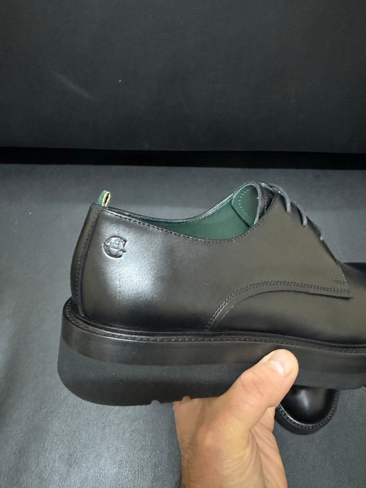 George Hogg Siyah Erkek Klasik Ofis Ayakkabısı - Görsel 5