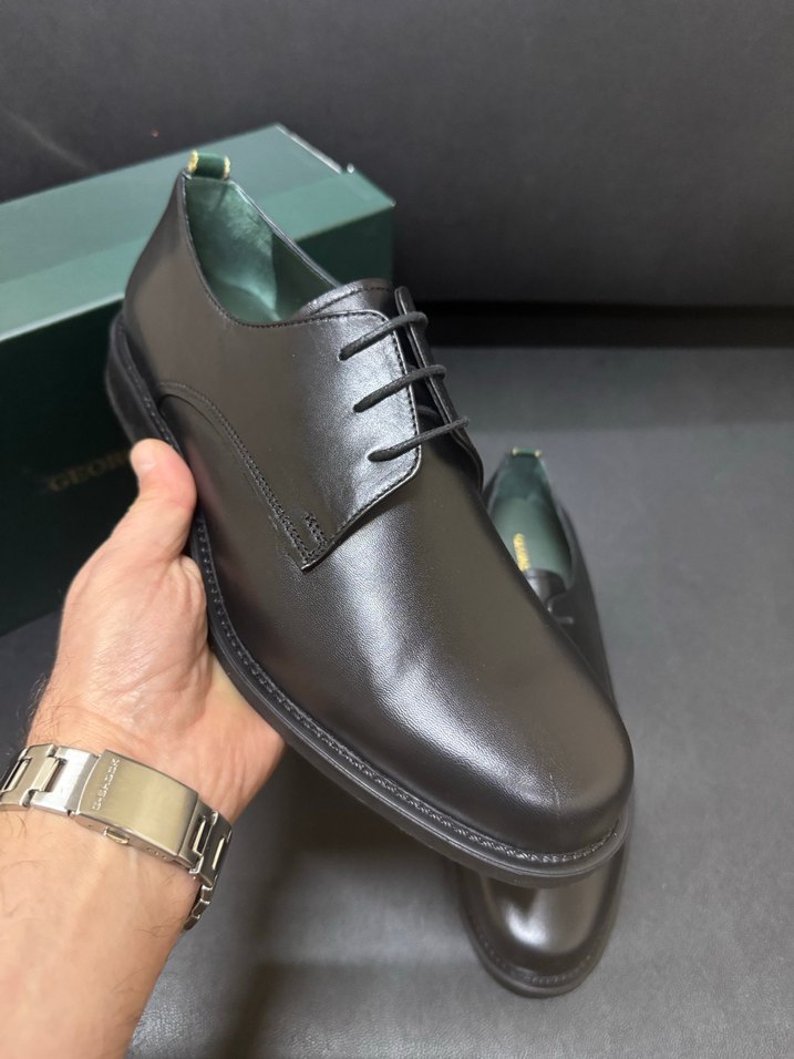 George hogg Erkek Siyah Klasik Ofis Ayakkabısı - Görsel 4