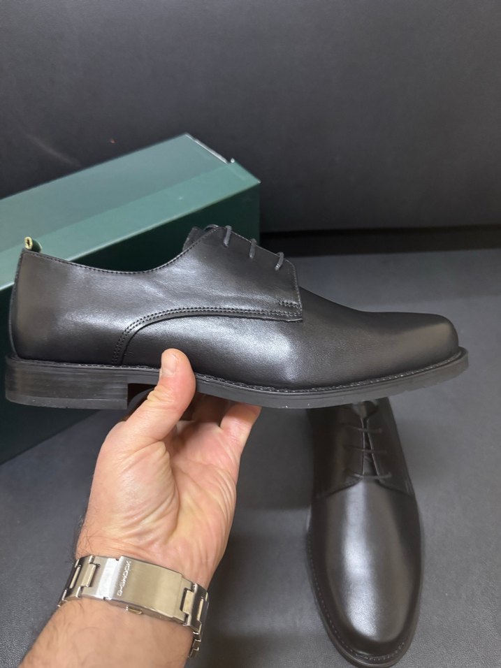 George hogg Erkek Siyah Klasik Ofis Ayakkabısı - Görsel 5