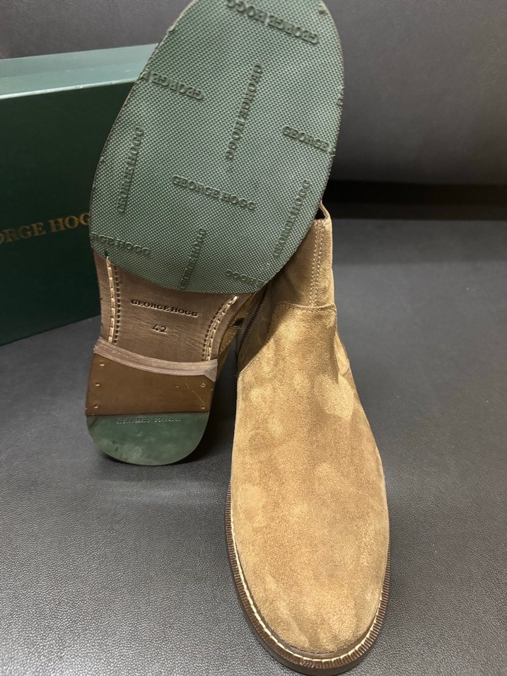 George Hogg Bej Süet Fermuarlı Erkek Bot - Görsel 3