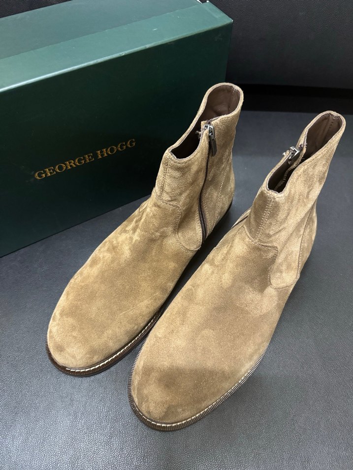 George Hogg Bej Süet Fermuarlı Erkek Bot - Görsel 2