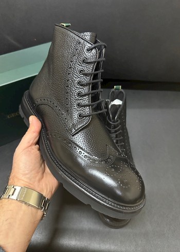 George Deri Siyah Bağcıklı Erkek Bot - Görsel 5