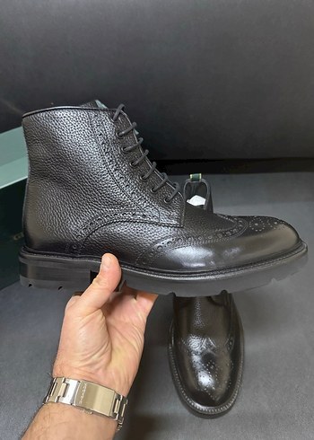 George Deri Siyah Bağcıklı Erkek Bot - Görsel 6