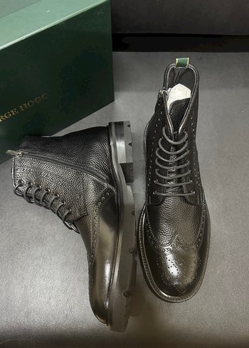 George Deri Siyah Bağcıklı Erkek Bot - Görsel 4