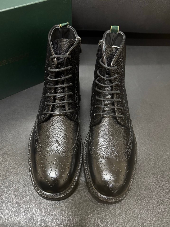 George Deri Siyah Bağcıklı Erkek Bot - Görsel 2