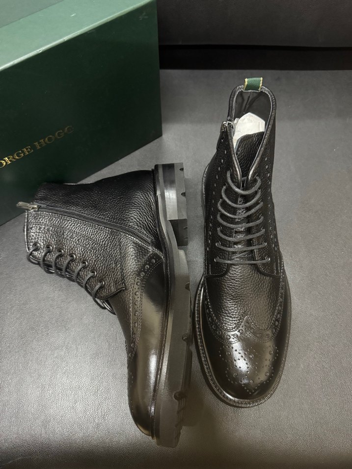 George Deri Siyah Bağcıklı Erkek Bot - Görsel 4