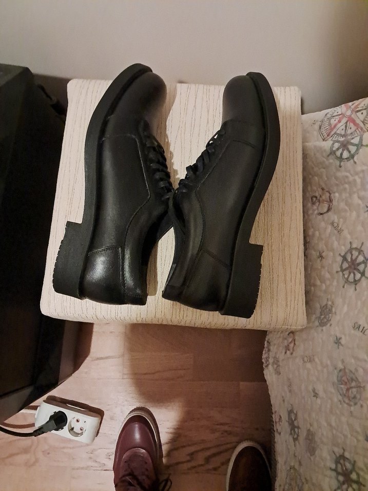 Siyah Klasik Erkek Ayakkabı gerçek deridir - Görsel 2