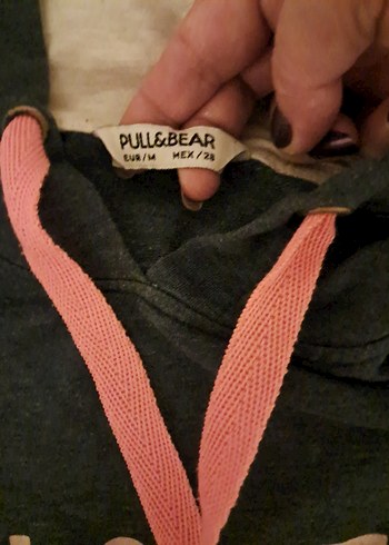 Kadın Gri Kapüşonlu Fermuarlı Sweatshirt - Görsel 6