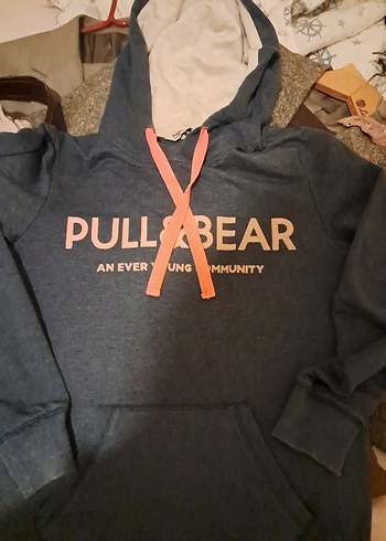 Kadın Gri Kapüşonlu Fermuarlı Sweatshirt - Görsel 5