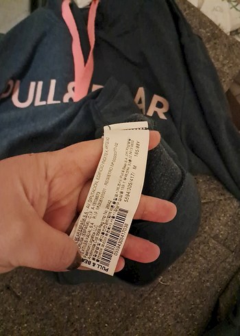 Kadın Gri Kapüşonlu Fermuarlı Sweatshirt - Görsel 2