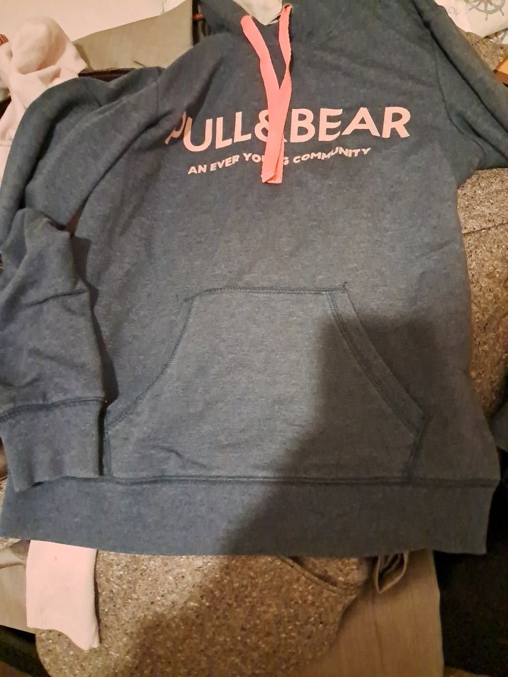 Kadın Gri Kapüşonlu Fermuarlı Sweatshirt - Görsel 4