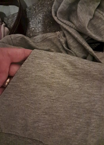 Gri Kapüşonlu Converse Sweatshirt orijinal - Görsel 2