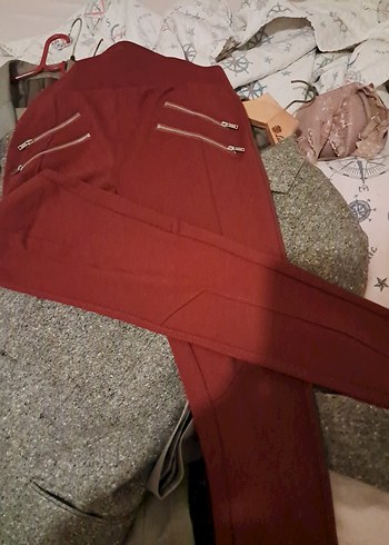 tayt pantolon taba rengi - Görsel 2