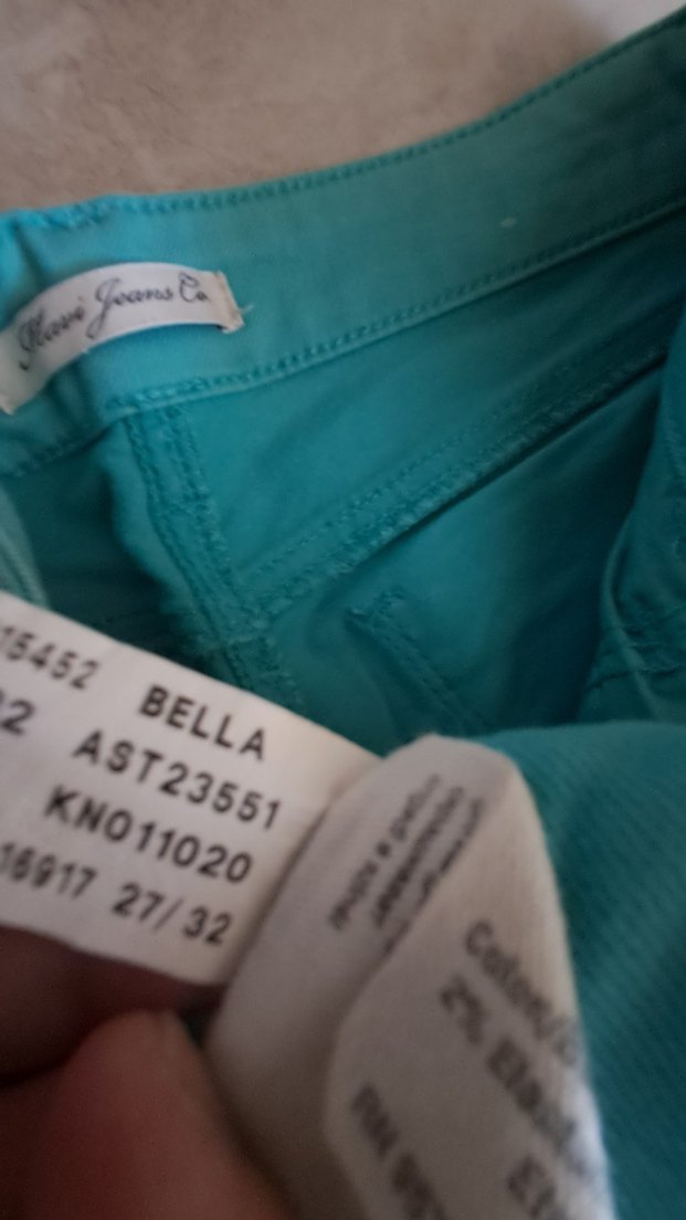 Düğmeli Turkuaz MAVi marka kanvas pantolon - Görsel 5