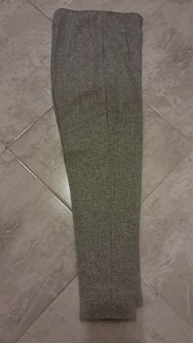 Gri yün Kadın Kumaş Pantolon - Görsel 3