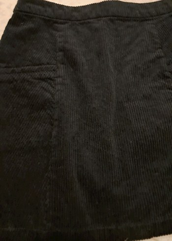 Siyah Süet Mini Etek - Görsel 4