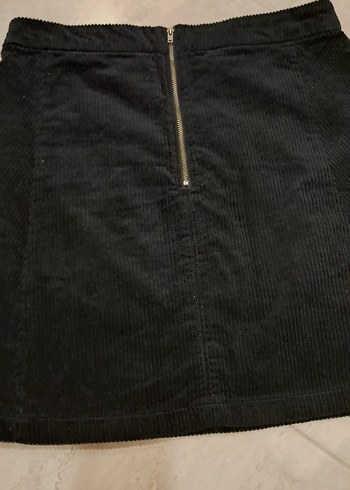 Siyah Süet Mini Etek - Görsel 5