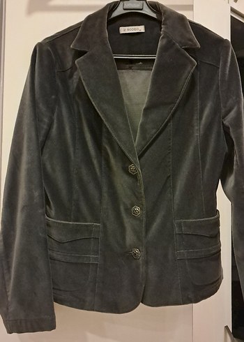 kadife antrasit ceket - Görsel 4