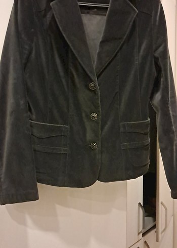 kadife antrasit ceket - Görsel 5