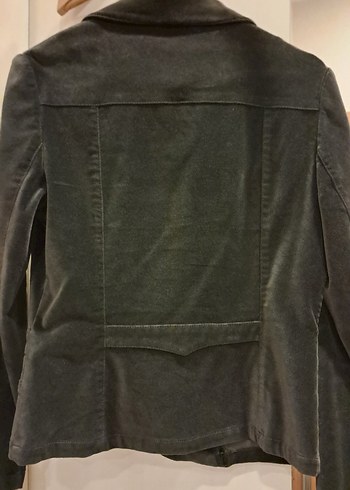 kadife antrasit ceket - Görsel 2