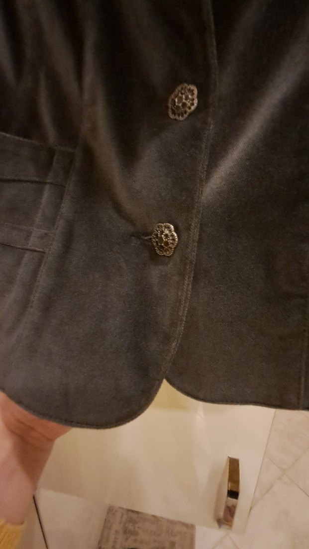 kadife antrasit ceket - Görsel 3