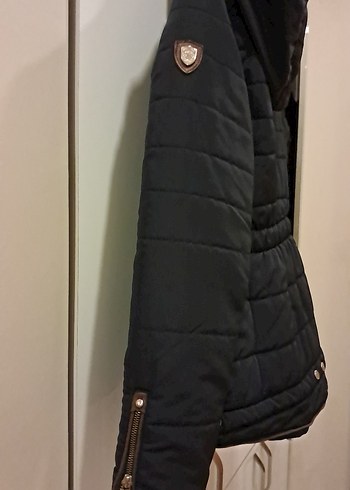 Siyah Fermuarlı Kadın Ceket - Görsel 3