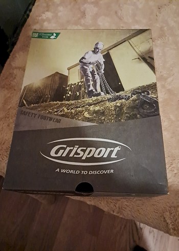 Yeşil Baskılı Erkek iş güvenlik Ayakkabı - Görsel 4