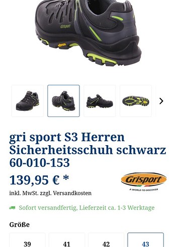 Yeşil Baskılı Erkek iş güvenlik Ayakkabı - Görsel 5