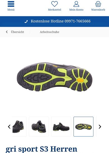 Yeşil Baskılı Erkek iş güvenlik Ayakkabı - Görsel 7