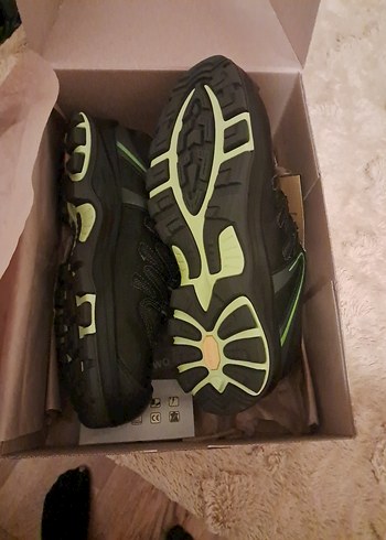 Yeşil Baskılı Erkek iş güvenlik Ayakkabı - Görsel 2