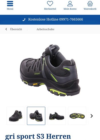 Yeşil Baskılı Erkek iş güvenlik Ayakkabı - Görsel 6