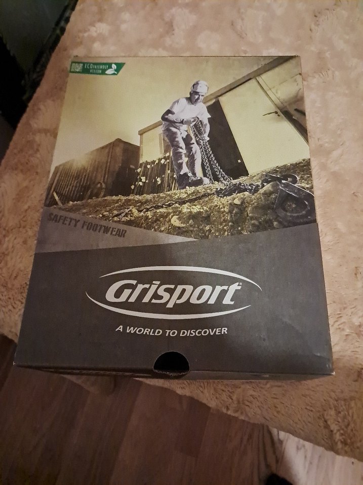 Yeşil Baskılı Erkek iş güvenlik Ayakkabı - Görsel 4