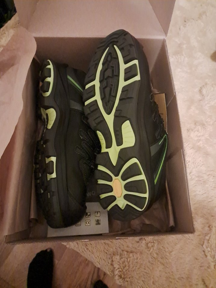 Yeşil Baskılı Erkek iş güvenlik Ayakkabı - Görsel 2