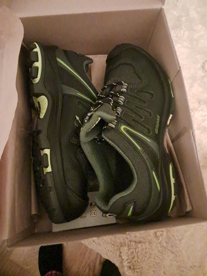 Yeşil Baskılı Erkek iş güvenlik Ayakkabı - Görsel 3