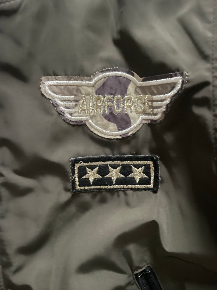 Erkek Çocuk haki Kamuflaj Fermuarlı Ceket - Görsel 2