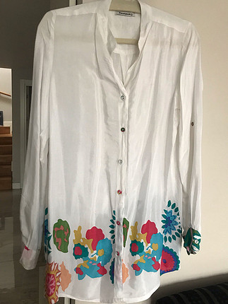 m Beden Desigual çiçek desenli gömlek