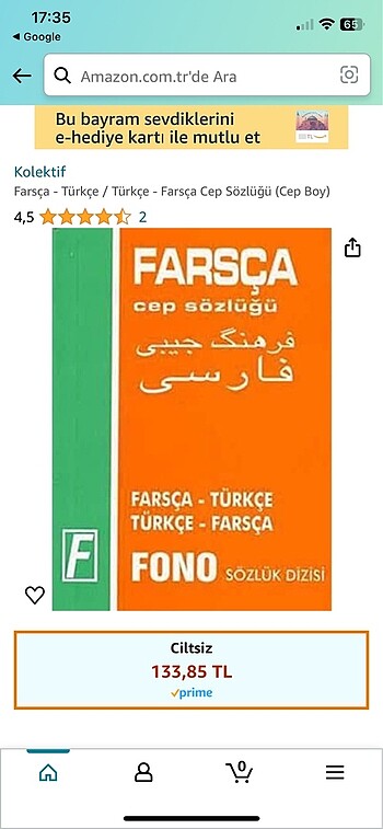  Farsça cep sözlüğü