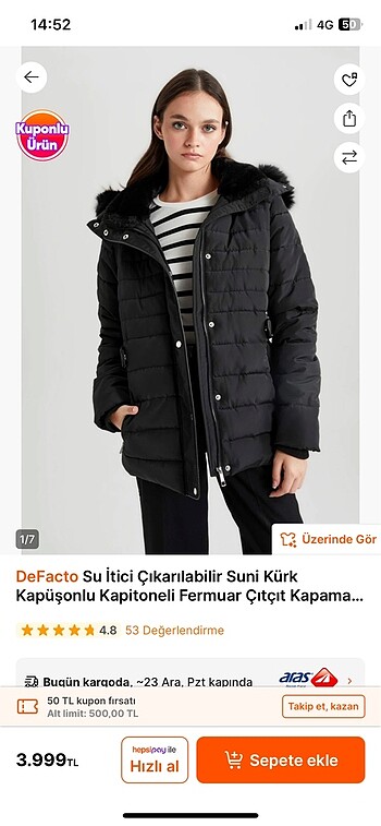 Defacto DeFacto L beden yeni mont