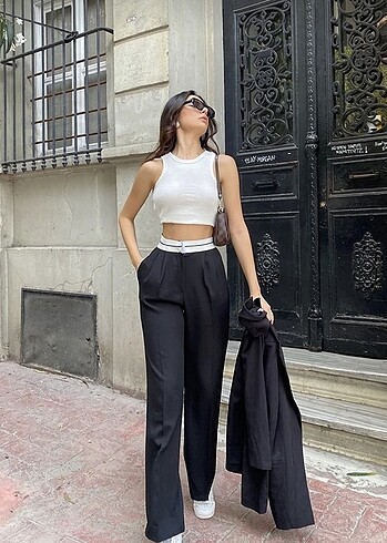 YENİ SEZON TERS KEMER KADİN PANTOLON
