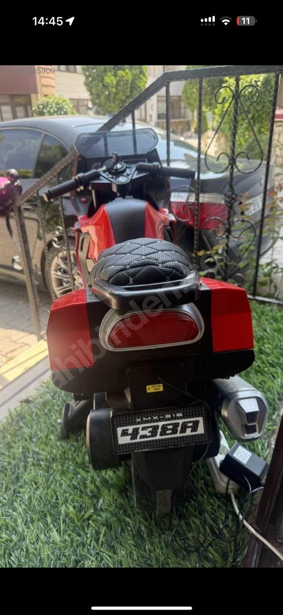 Kırmızı Elektrikli Çocuk Motorsikleti - Görsel 4