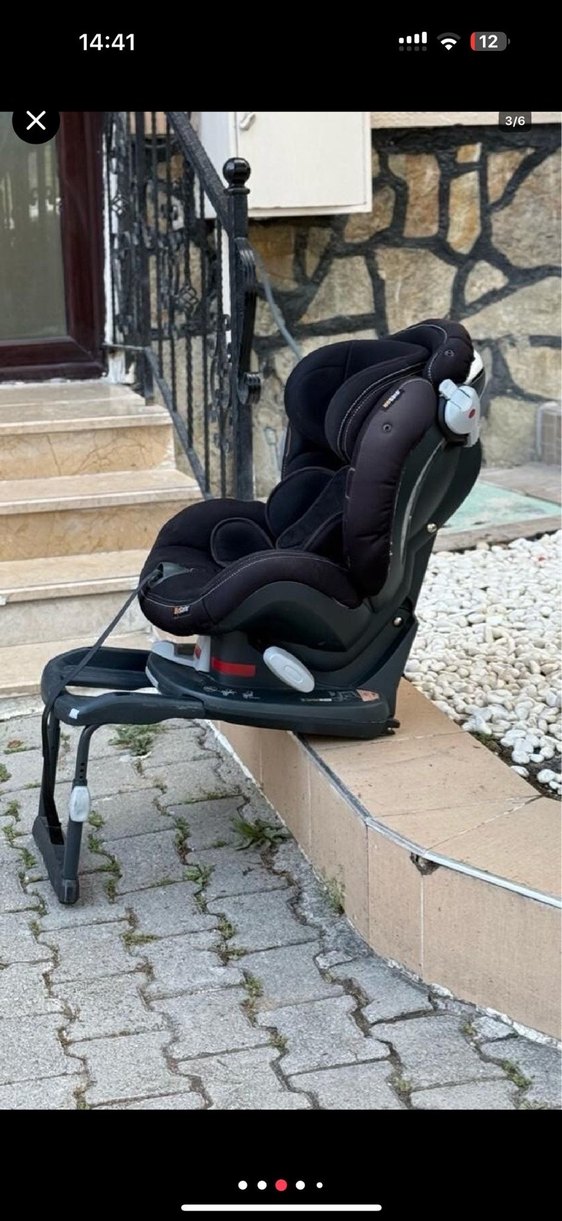 Siyah Çocuk Besafe oto koltuğu isofix - Görsel 2