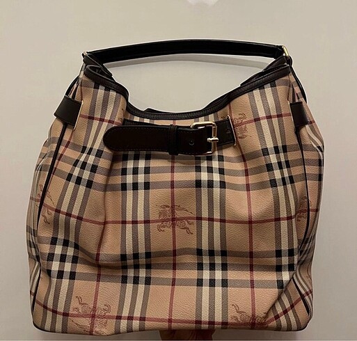Burberry Burberry Hobo Haymarket Tote Çanta