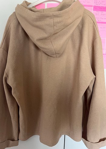 m Beden camel Renk Kadın Bej Kapüşonlu Rahat Sweatshirt