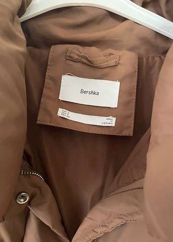 Bershka acı kahverengi şişme mont - Görsel 4