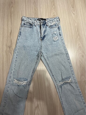 34 Beden mavi Renk Kot pantolon