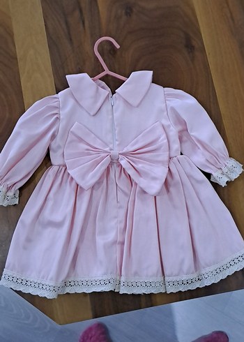 Dantel Detaylı Vintage Kız Elbisesi - Görsel 2