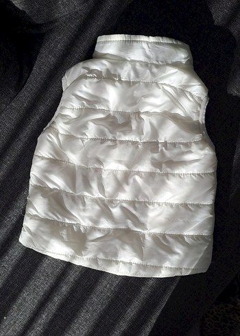 Kız Çocuk Beyaz Fermuarlı şişme Yelek - Görsel 2