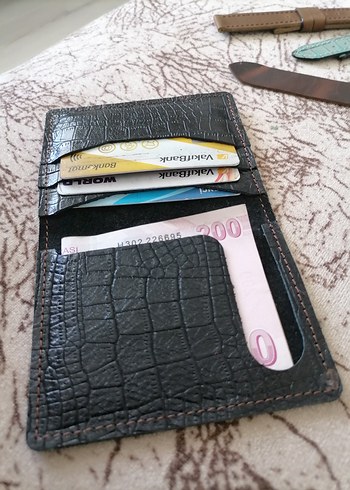 Diğer Diger Siyah Yılan Desenli Erkek Cüzdanı. erkek kartlik