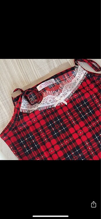 m Beden kırmızı Renk Ekoseli Pijama