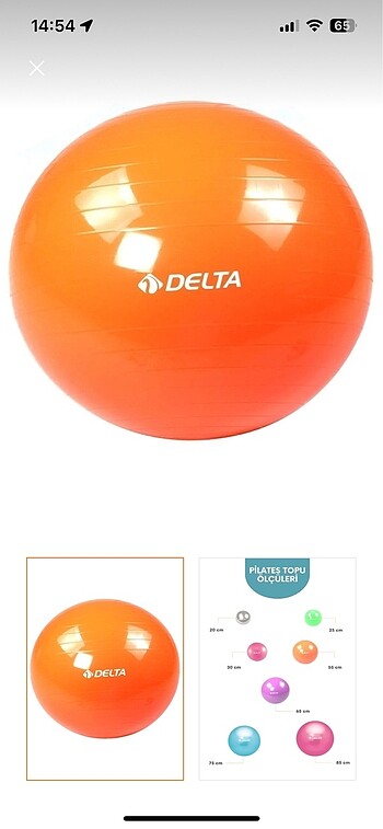 Delta pilates topu